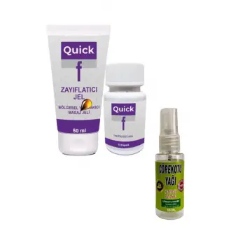 QuickF Bakım Seti + Masaj Yağı 30 ml