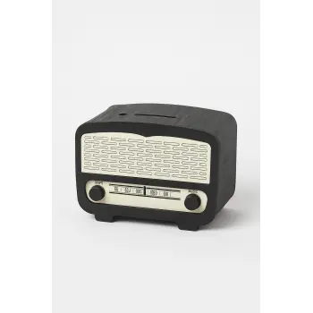 Radyo Kumbara - Ceviz Ağaçı işleme - SİYAH