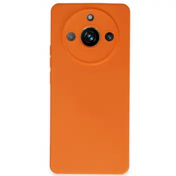Realme 11 Pro Kılıf Nano içi Kadife Silikon - Turuncu