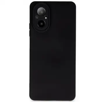 Realme 12 Lite Kılıf Nano içi Kadife Silikon - Siyah