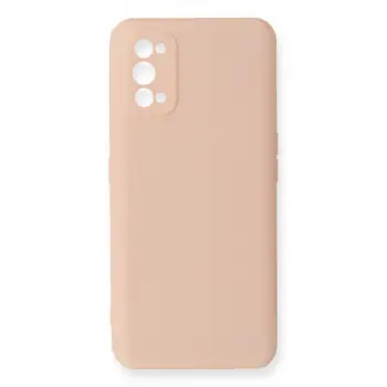 Realme 7 Pro Kılıf Nano içi Kadife Silikon - Pudra