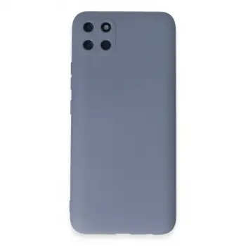 Realme C11 Kılıf Nano içi Kadife Silikon - Gri