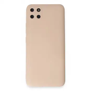 Realme C11 Kılıf Nano içi Kadife Silikon - Pudra