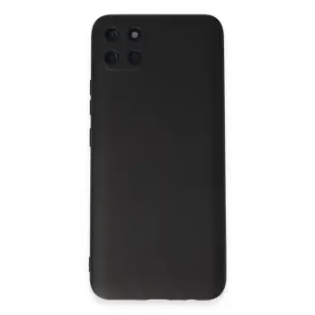 Realme C11 Kılıf Nano içi Kadife Silikon - Siyah