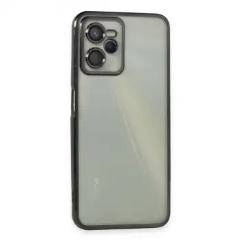 Realme C35 Kılıf Razer Lensli Silikon - Siyah