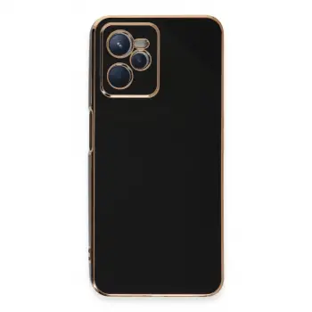 Realme C35 Kılıf Volet Silikon - Siyah