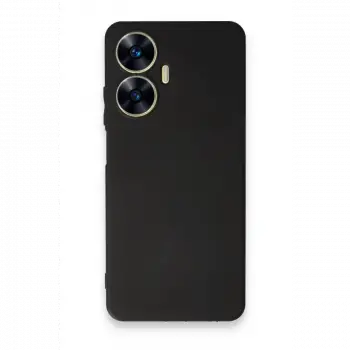 Realme C55 Kılıf First Silikon - Siyah