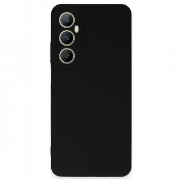 Realme C65 Kılıf First Silikon - Siyah