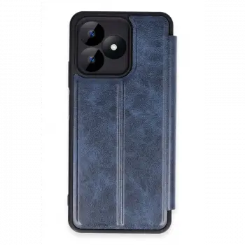 Realme Note 50 4G Kılıf Flip Cover - Lacivert