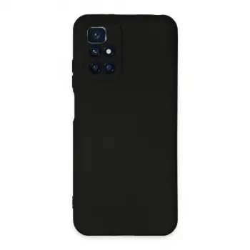 Redmi 10 2022 Kılıf Nano içi Kadife Silikon - Siyah