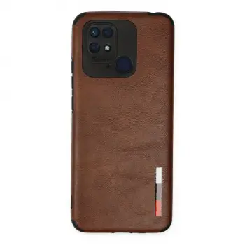 Redmi 10C Kılıf Loop Deri Silikon - Kahverengi