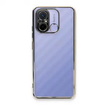 Redmi 12C Kılıf Razer Lensli Silikon - Gold