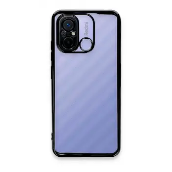 Redmi 12C Kılıf Razer Lensli Silikon - Siyah