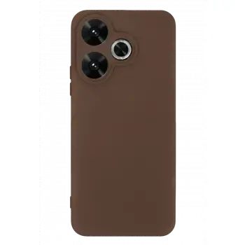 Redmi 13 4G Kılıf First Silikon - Kahverengi