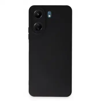 Redmi 13C Kılıf Nano içi Kadife Silikon - Siyah