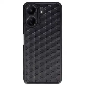 Redmi 13C Kılıf Petek Silikon Kapak - Siyah