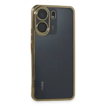 Redmi 13C Kılıf Razer Lensli Silikon - Gold