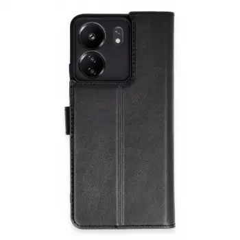 Redmi 13C Kılıf Trend S Plus Kapaklı Kılıf - Siyah