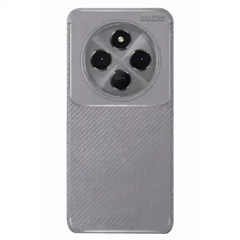Redmi 14C Kılıf Auto Focus Karbon Kapak - Gri