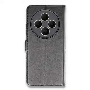 Redmi 14C Kılıf Trend S Plus Kapaklı Kılıf - Siyah
