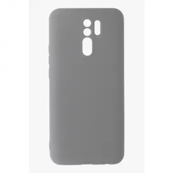 Redmi 9 Kılıf Nano içi Kadife Silikon - Gri