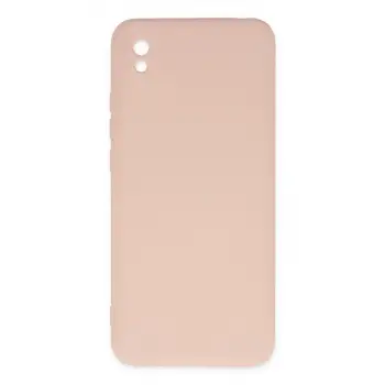 Redmi 9A Kılıf Nano içi Kadife Silikon - Pudra
