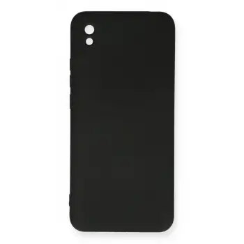 Redmi 9A Kılıf Nano içi Kadife Silikon - Siyah