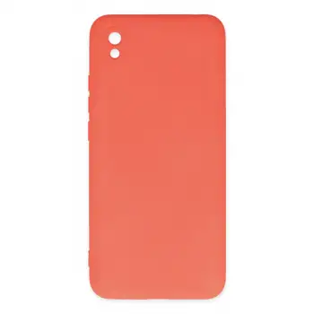 Redmi 9A Kılıf Nano içi Kadife Silikon - Turuncu