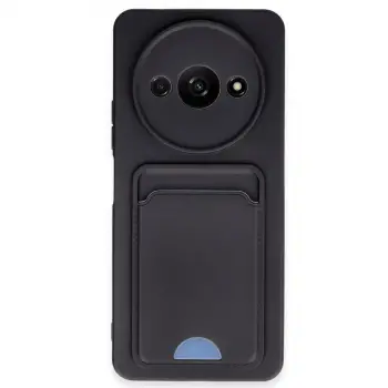 Redmi A3 4G Kılıf Kelvin Kartvizitli Silikon - Siyah