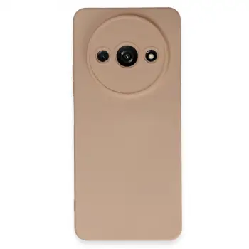Redmi A3 4G Kılıf Nano içi Kadife Silikon - Pudra