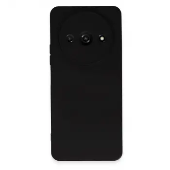 Redmi A3 4G Kılıf Nano içi Kadife Silikon - Siyah