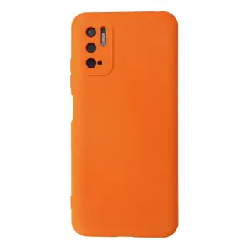 Redmi Note 10 5G Kılıf Nano içi Kadife Silikon - Turuncu