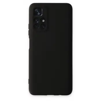 Redmi Note 11T Kılıf Nano içi Kadife Silikon - Siyah
