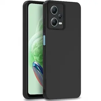 Redmi Note 12 Pro 5G Kılıf Nano içi Kadife Silikon - Siyah