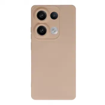 Redmi Note 13 4G Kılıf Nano içi Kadife Silikon - Pudra
