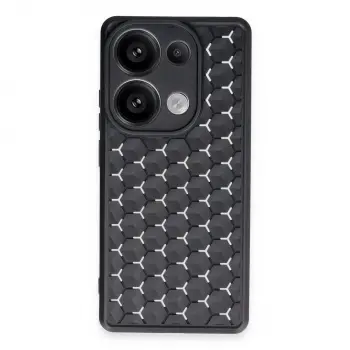 Redmi Note 13 Pro 5G Kılıf Petek Silikon Kapak - Siyah