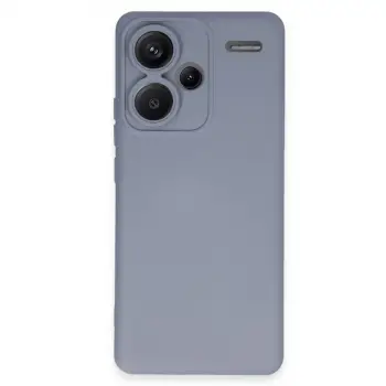 Redmi Note 13 Pro Plus Kılıf Nano içi Kadife Silikon - Gri