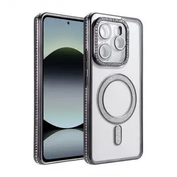 Redmi Note 14 4G Joke Simli Magneticsafe Kılıf - Siyah