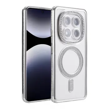 Redmi Note 14 Pro 5G Joke Simli Magneticsafe Kılıf - Gümüş