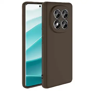 Redmi Note 14 Pro 5G Kılıf First Silikon - Kahverengi