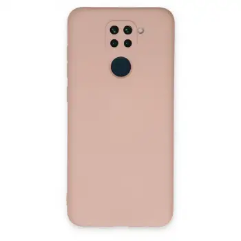 Redmi Note 9 Kılıf Nano içi Kadife Silikon - Pudra