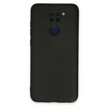 Redmi Note 9 Kılıf Nano içi Kadife Silikon - Siyah