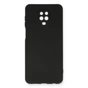Redmi Note 9 Pro Kılıf Nano içi Kadife Silikon - Siyah