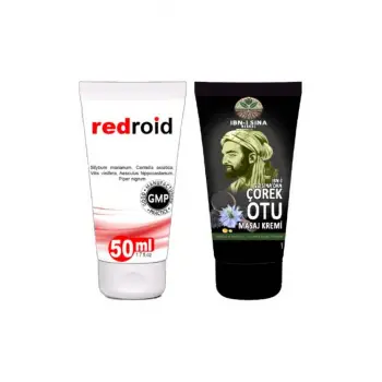 Redroid Rahatlatıcı Bakım Kremi 50 ml+İbn-i Sina Çörek Otu Kremi 50 ml