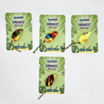 Renkli Yumuşak Fare Kedi Oyuncağı 15 Cm