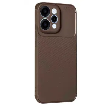 Reno 15 Auto Focus Karbon Kapak - Kahverengi