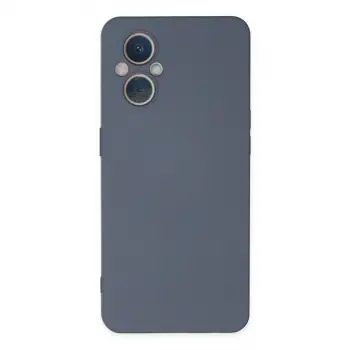 Reno 7 Lite Kılıf Nano içi Kadife Silikon - Gri