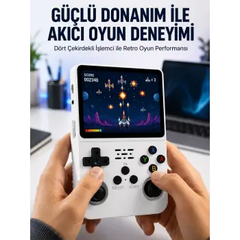 Retro El Konsolu 64 GB – 15.000 Oyun, Geniş Platform Desteği, 3.5” IPS Ekran Yeni Nesil