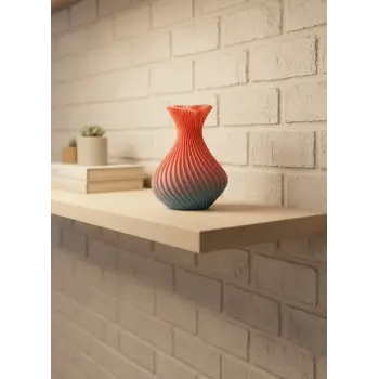 Romantik Kalp Figürlü Süslük Vazo Modern Tasarım 15 cm