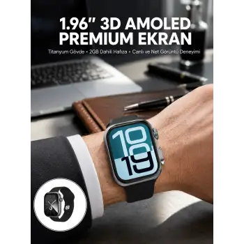 RS12 PRO+ 2025 Serisi Özel Üretim Full Ekranlı Akıllı Saat – Nabız ve Uyku Takibi, Bluetooth Arama, Garantili, Güçlü Batarya